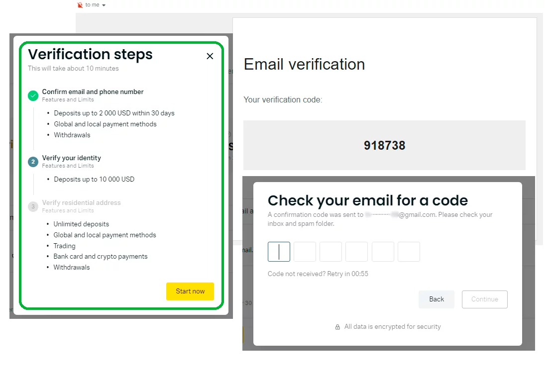 完成 exness 註册的流程 - 强调验证步骤