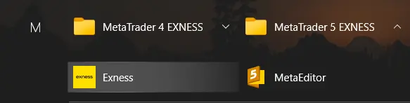 Exness MetaTrader 5 开启应用